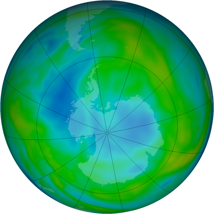 Antarctic ozone map for 08 May 1979